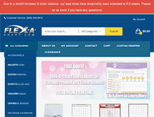 Tablet Screenshot of flex-a-chart.com